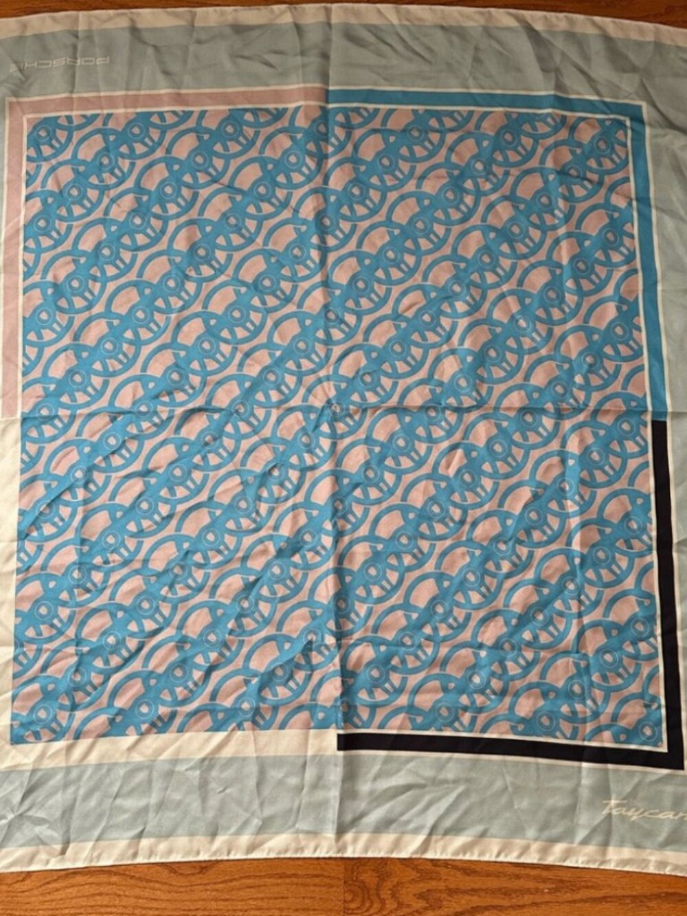 Porsche Taycan silk scarf